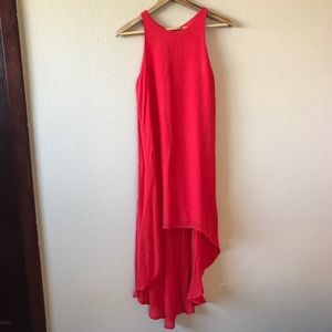 Cherry red halter dress